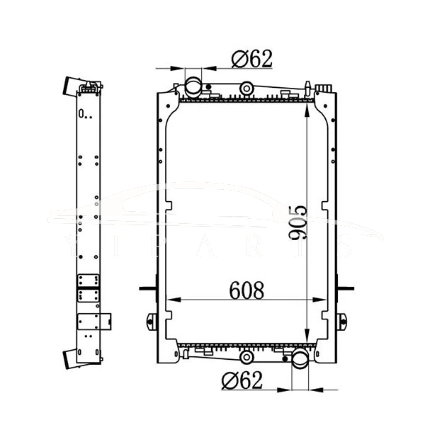 DAF F85 RADIATOR 1241583 1628621 1265520 NISSENS 61427A