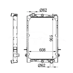 DAF F85 RADIATOR 1241583 1628621 1265520 NISSENS 61427A