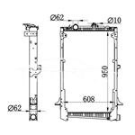 DAF CF85 RADIATOR 1434917 1627415 NISSENS 61442A