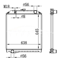 HINO MT RADIATOR 16060-4634