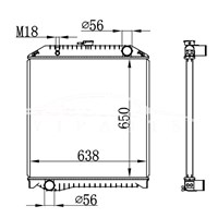 HINO MT RADIATOR 16090-6040