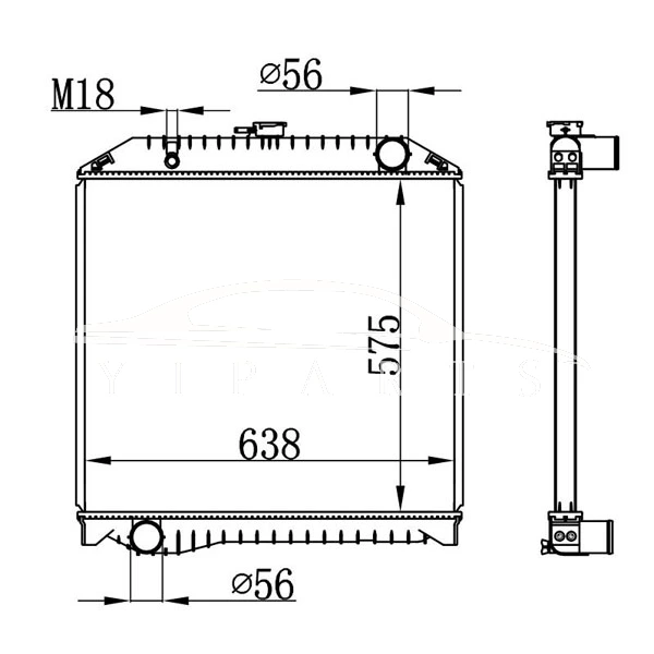 HINO MT RADIATOR 16090-6060