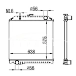 HINO MT RADIATOR 16090-6060