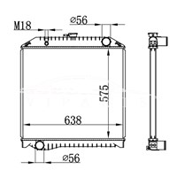 HINO MT RADIATOR 16090-6060