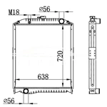 HINO MT RADIATOR 16090-6320