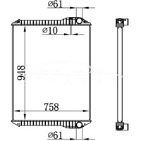 HINO MT RADIATOR 16041-E0050 16081-6250