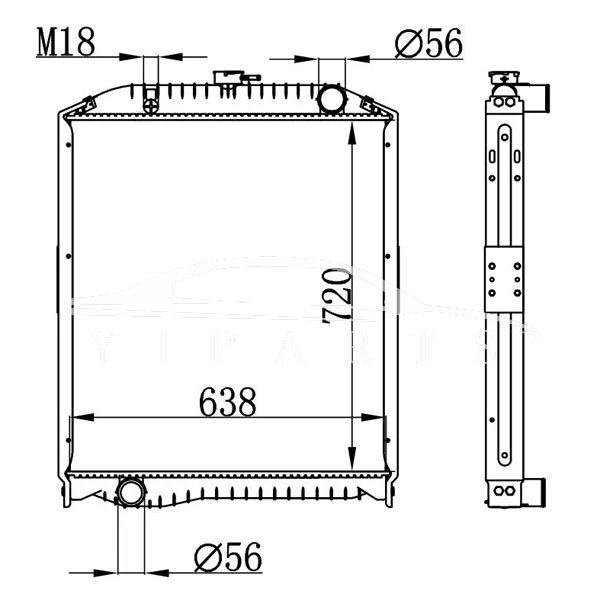 HINO MT RADIATOR 16090-6790