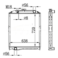 HINO MT RADIATOR 16090-4674