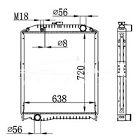 HINO MT RADIATOR 16090-4674