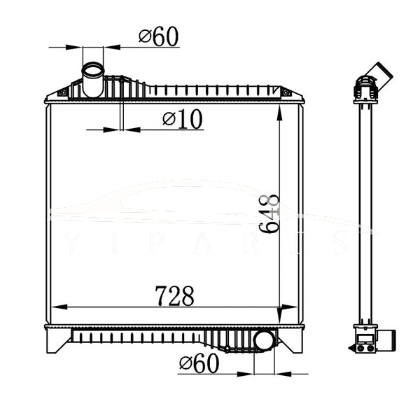 HINO MT RADIATOR 16081-6000
