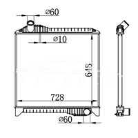 HINO MT RADIATOR 16081-6000