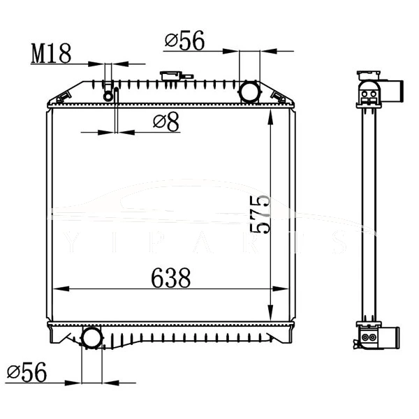 HINO MT RADIATOR 16090-06790