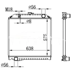 HINO MT RADIATOR 16090-06790