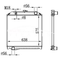 HINO MT RADIATOR 16090-06790