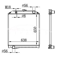 HINO MT RADIATOR 16090-06872