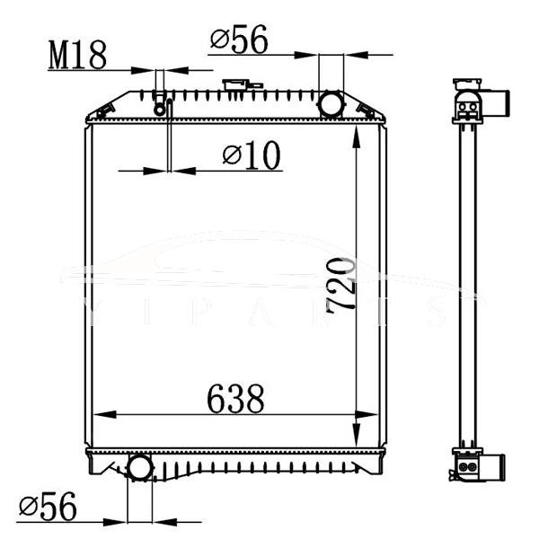 HINO MT RADIATOR S1609-E0272