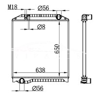 HINO MT RADIATOR 16041-E0560