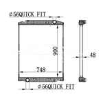 IVECO STRALIS RADIATOR 504011119 63331A MT