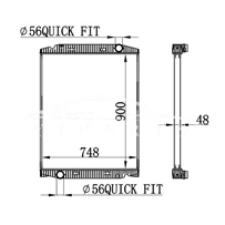 IVECO STRALIS RADIATOR 504011119 63331A MT