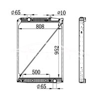 MERCEDES-BENZ ACTROS RADIATOR 942.500.11.03 NISSENS 62649A