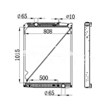 MERCEDES-BENZ ACTROS RADIATOR 942.500.12.03 NISSENS 62791A