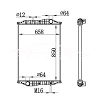 MERCEDES-BENZ KASSBOHRER RADIATOR 835.117.80.00 NISSENS 69600A