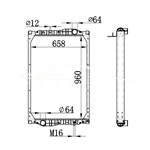 MERCEDES-BENZ KASSBOHRER RADIATOR NISSENS 69604A