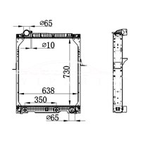 MERCEDES-BENZ NG90 RADIATOR 652.501.44.01