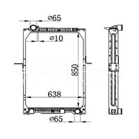 MERCEDES-BENZ NG90 RADIATOR MT 652.501.49.01 652.501.67.01