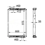 MERCEDES-BENZ NG90 RADIATOR MT 940.500.07.03 940.500.06.03