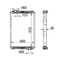 MERCEDES-BENZ NG90 RADIATOR MT 940.500.07.03 940.500.06.03