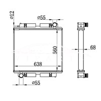 MERCEDES-BENZ BUS RADIATOR MT 382.501.00.01