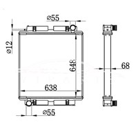 MERCEDES-BENZ BUS RADIATOR MT A382.500..01.02