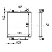 MERCEDES-BENZ BUS RADIATOR MT A382.500..01.02