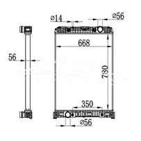 MERCEDES-BENZ RADIATOR AT A940.500.15.03