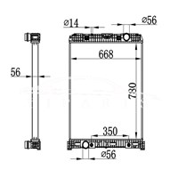 MERCEDES-BENZ RADIATOR AT A940.500.15.03