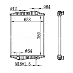 MERCEDES-BENZ KASSBOHRER' C457 RADIATOR MT 835.118.82.85 NISSENS 69602A