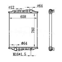 MERCEDES-BENZ KASSBOHRER' C457 RADIATOR MT 835.118.82.85 NISSENS 69602A
