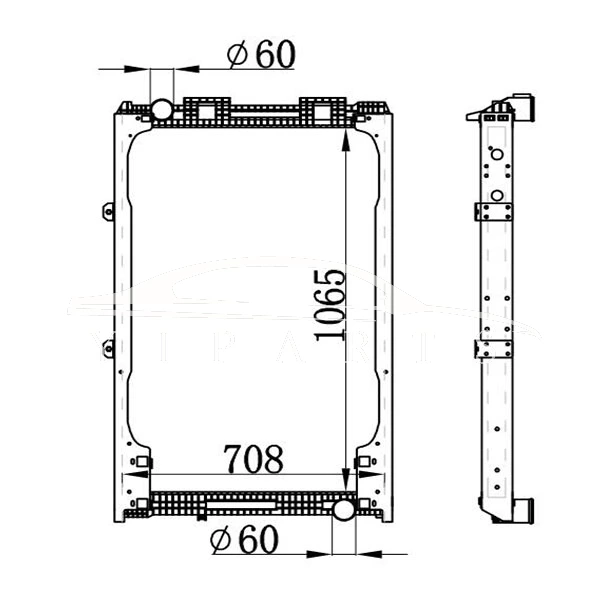 MAN MT RADIATOR 81.06101.6421 NISSENS 62872A