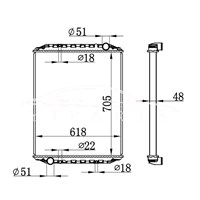 MAN L 2000 MT RADIATOR 81.06101.6326 628780