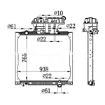 MAN MT RADIATOR 81.06101.6458 81.06101.6468 62875