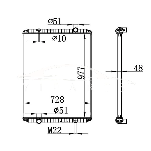 RENAULT MT RADIATOR 5010.315.369 NISSENS 637750