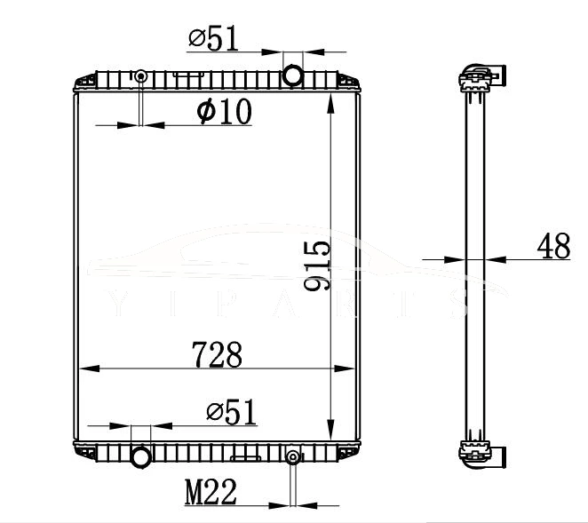 RENAULT MT RADIATOR 5010.315.132 NISSENS 638480
