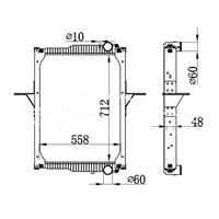 RENAULT MT RADIATOR 5001.868.221 5001.873.330 5001.873.332 7420.809.775 NISSENS 65475