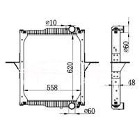 RENAULT MIDLUM MT RADIATOR