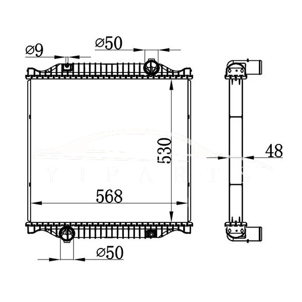 RENAULT MIDLUM MT RADIATOR