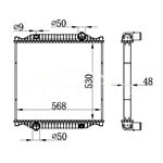 RENAULT MIDLUM MT RADIATOR