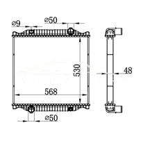 RENAULT MIDLUM MT RADIATOR