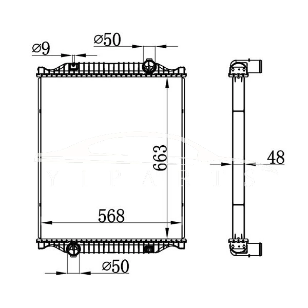 RENAULT MIDLUM MT RADIATOR