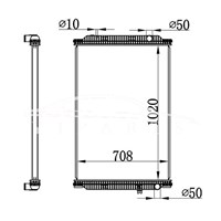 RENAULT MT RADIATOR 5001.866.280 5010.619.446 NISSENS 637780